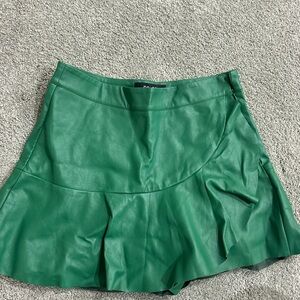 DO+BE Green Mini Skater Skirt